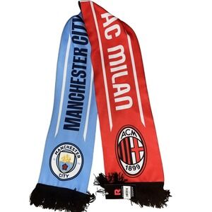 Manchester‎ City AC Milan Soccer Scarf Ruffneck Football Teams